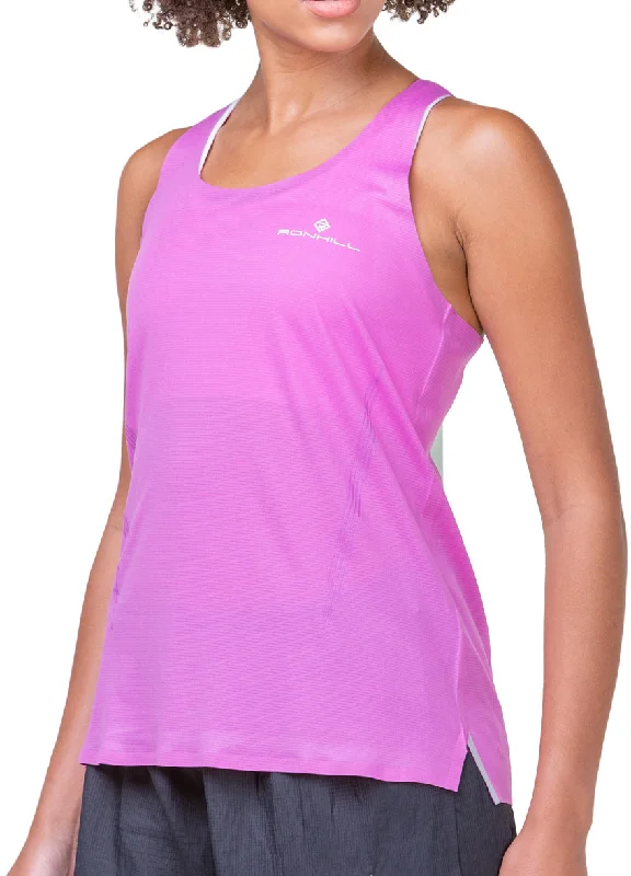 Ronhill Tech Race Womens Running Vest Tank Top - Pink