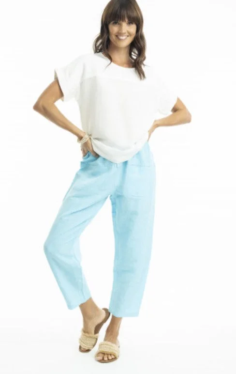 Sky linen pant