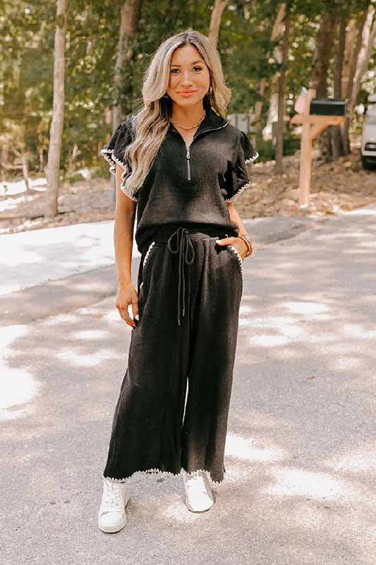 Small Town Cafe High Waist Wide Leg Pants