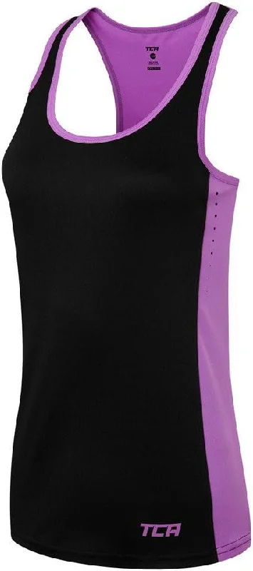 TCA Laser Tech Lightweight Womens Running Vest - Black