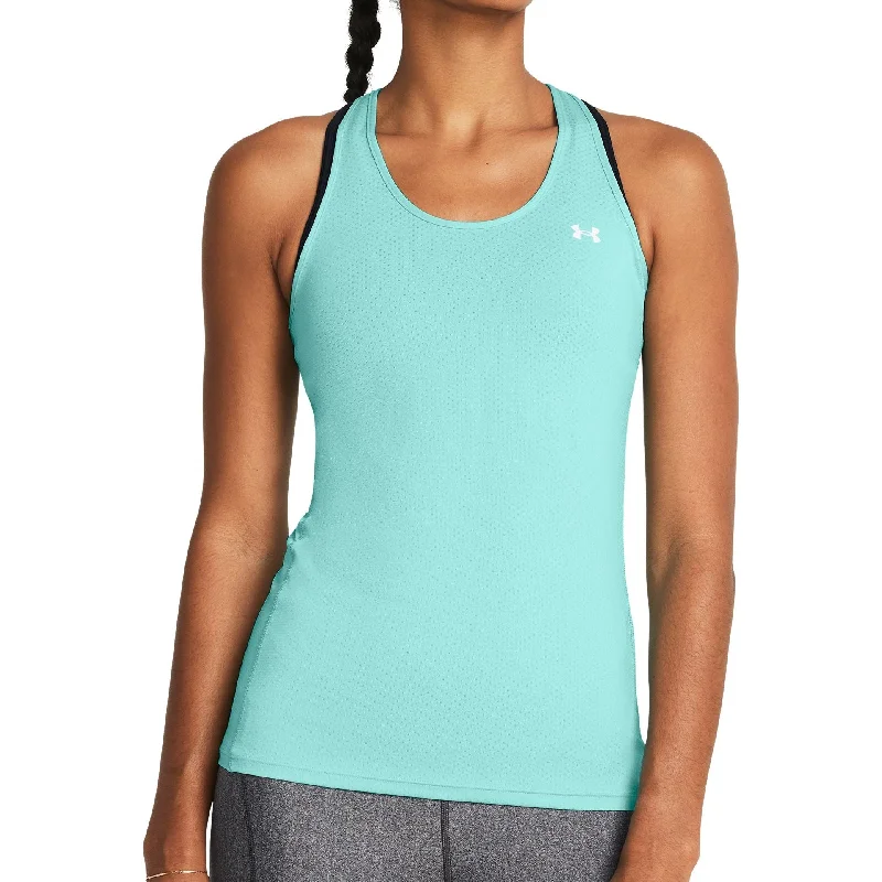 Under Armour HeatGear Racer Womens Training Vest Tank Top - Green