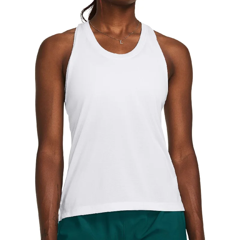 Under Armour Launch Womens Running Vest Tank Top - White