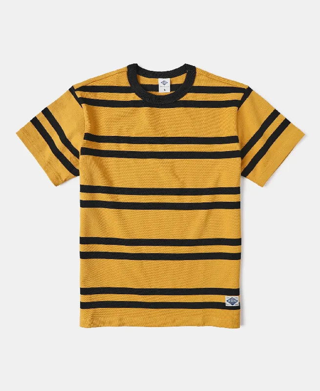 9.8 oz IVY Style Striped T-Shirt - Yellow/Black