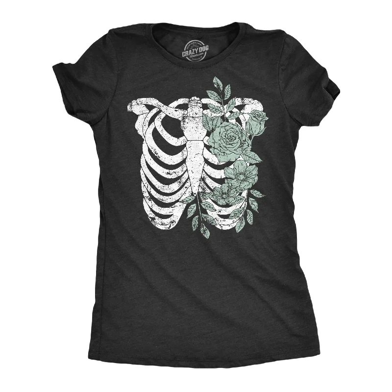 Floral Ribcage Women's T Shirt