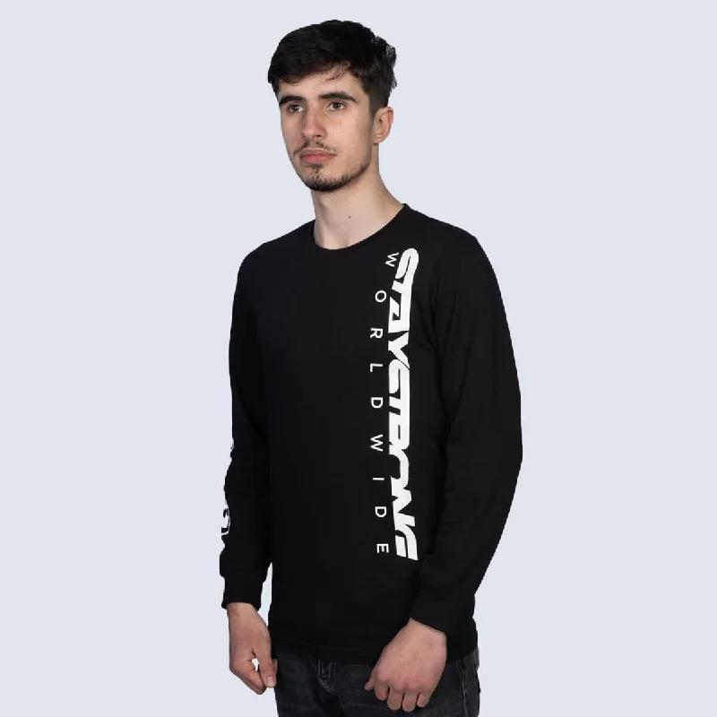 Stay Strong Worldwide Long Sleeve T-Shirt - Black