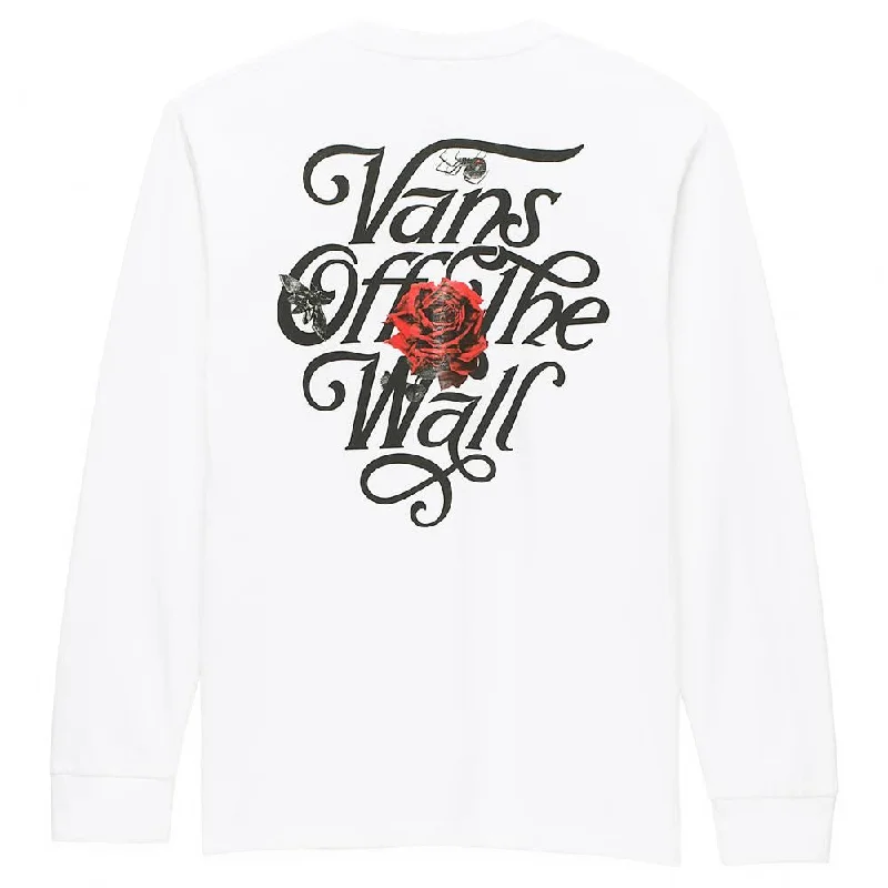 Vans Composite Rose Long Sleeve T-shirt - White