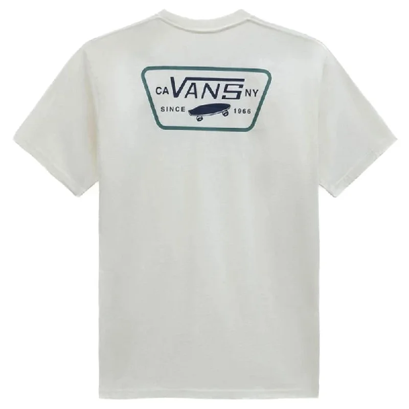 Vans Full Patch Back T-shirt - Marshmallow/North Atlantic