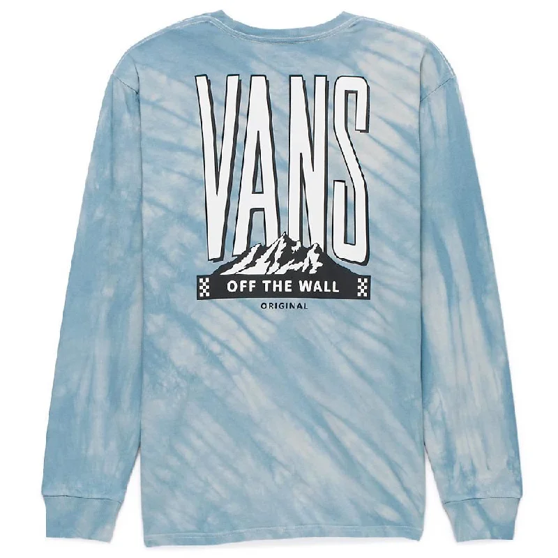 Vans Peaked Tie Dye Long Sleeve T-shirt - Blue Mirage