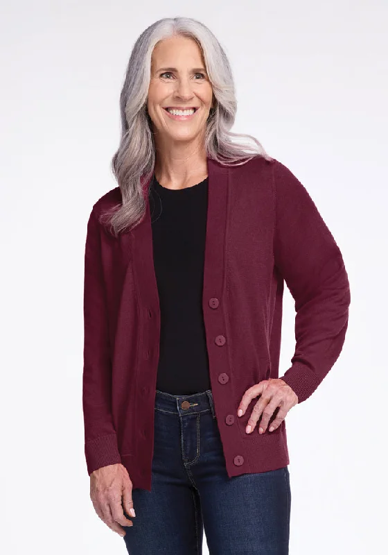 Gia Sweater - Cabernet Crush