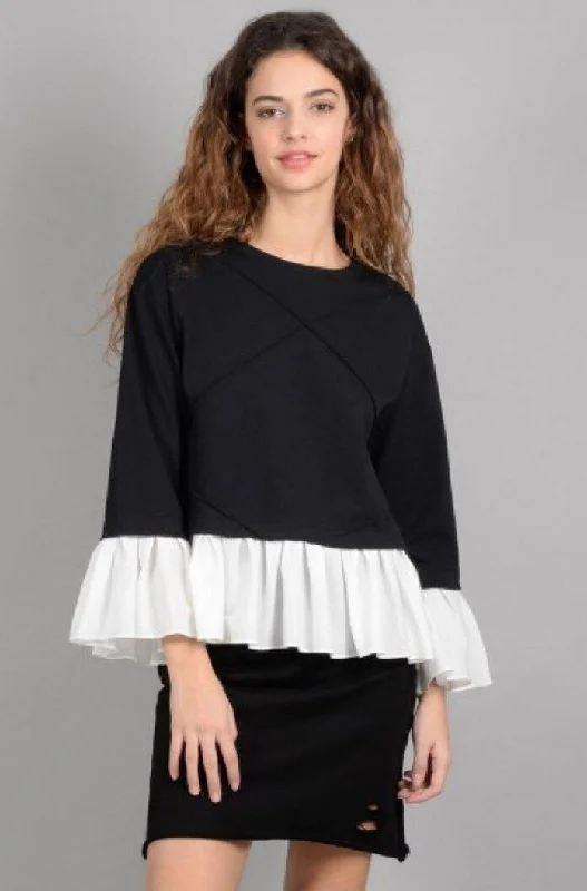 Lili Sidonio Ruffle Bottom Top