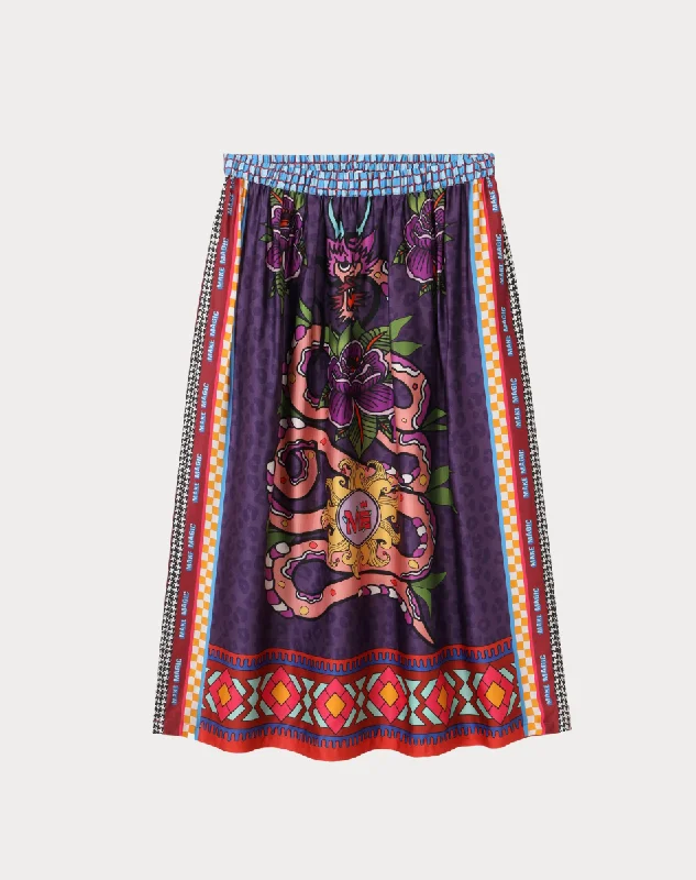 VANESSA PRINTED MIDI SKIRT