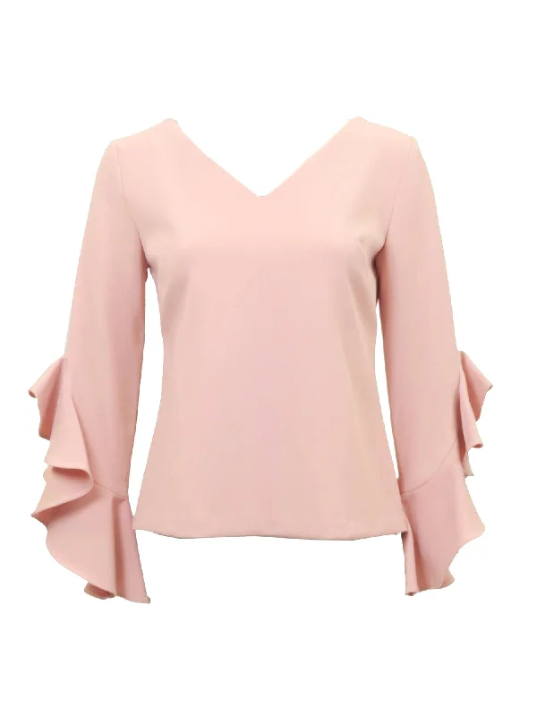 Alberto Makali Ruffle Sleeve Blouse