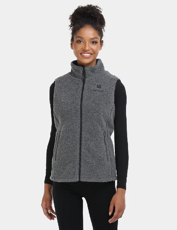 Women's Heated Recycled Fleece Vest