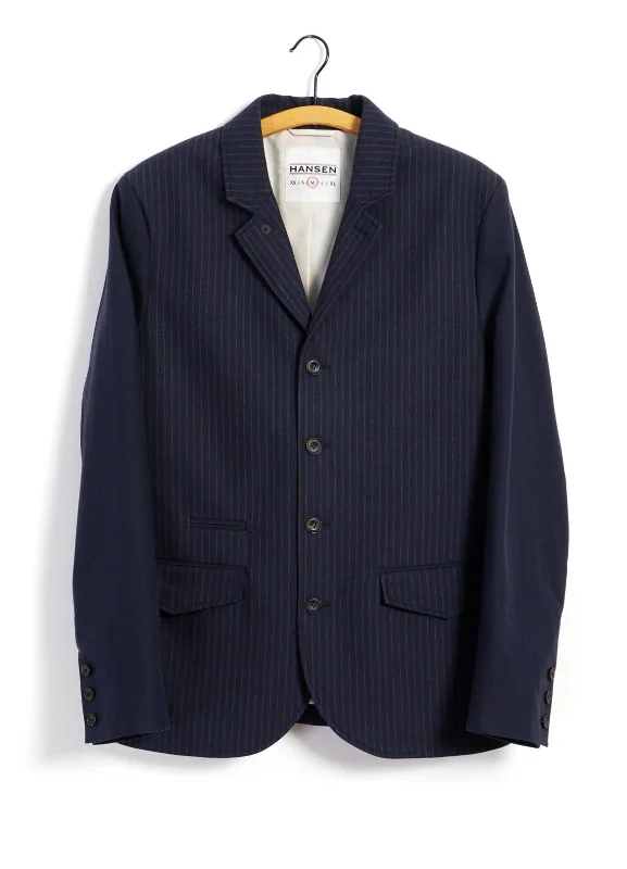 ANKER | Four Button Classic Blazer | Blue Pin