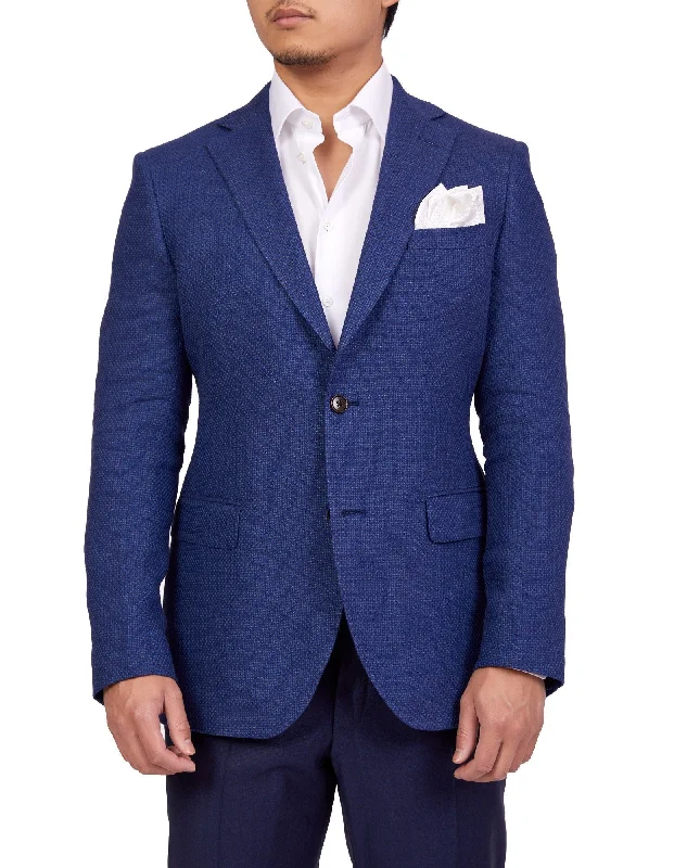 Henry Sartorial Corby Linen Blazer Navy LG