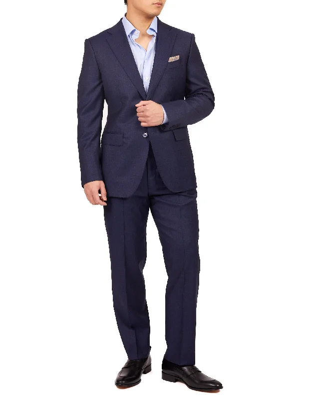 HENRY SARTORIAL X DORMEUIL Pin Dot Suit NAVY REG