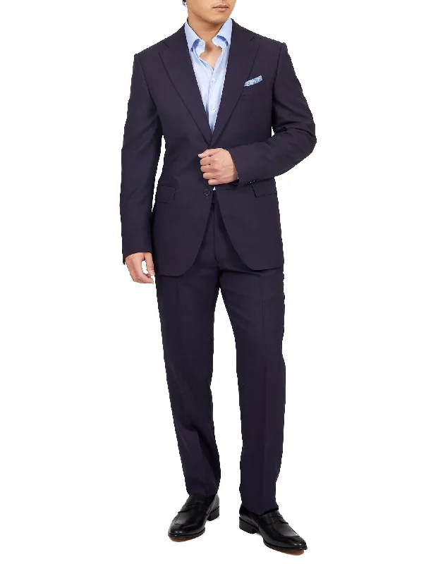 HENRY SARTORIAL X DORMEUIL Plain Suit NAVY REG