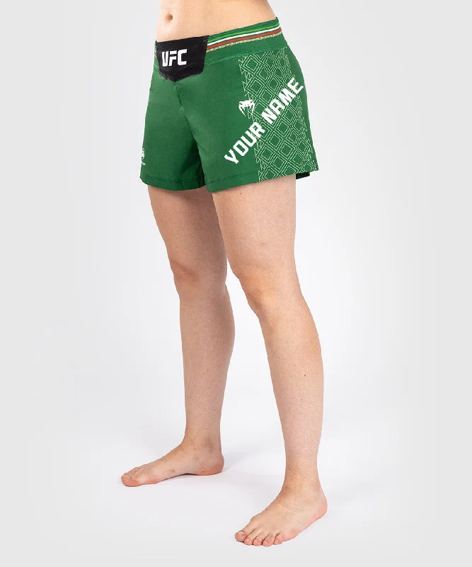 UFC Noche by Venum Personalized Authentic Fight Night Women’s Fight Short – Green