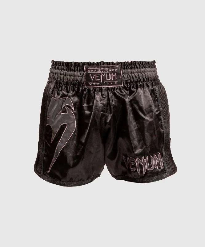 Venum Giant Glow Muay Thai Shorts - Black