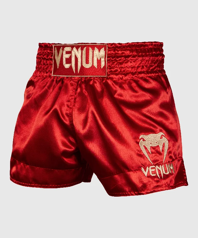 Venum Muay Thai Shorts Classic - Bordeaux/Gold