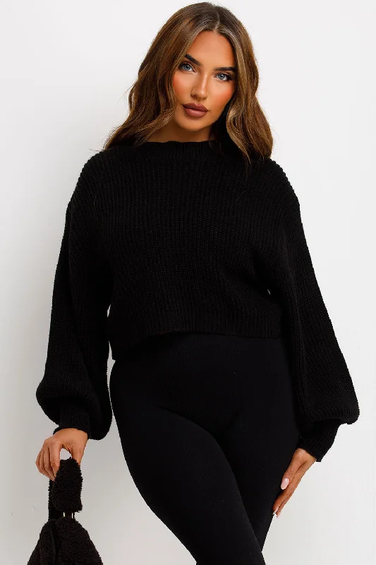 Knitted Jumper Oversized Black