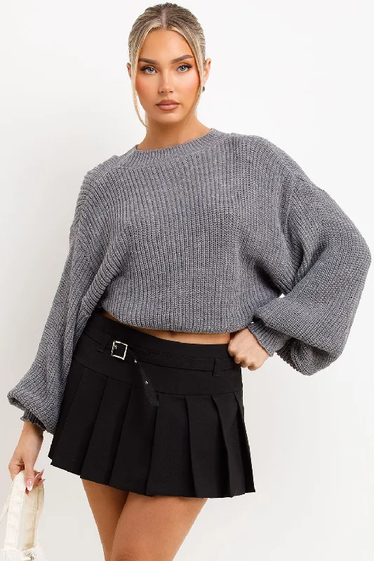 Knitted Jumper Oversized Grey